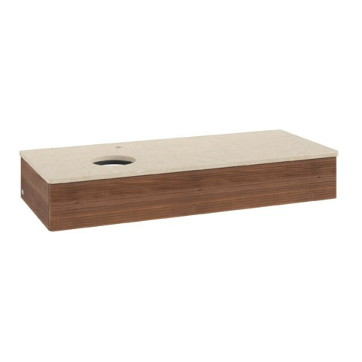 V&B Meuble sous-lavabo avec structure de façade Antao 120x19x50cm, HL, WBP botti., blanc noyer