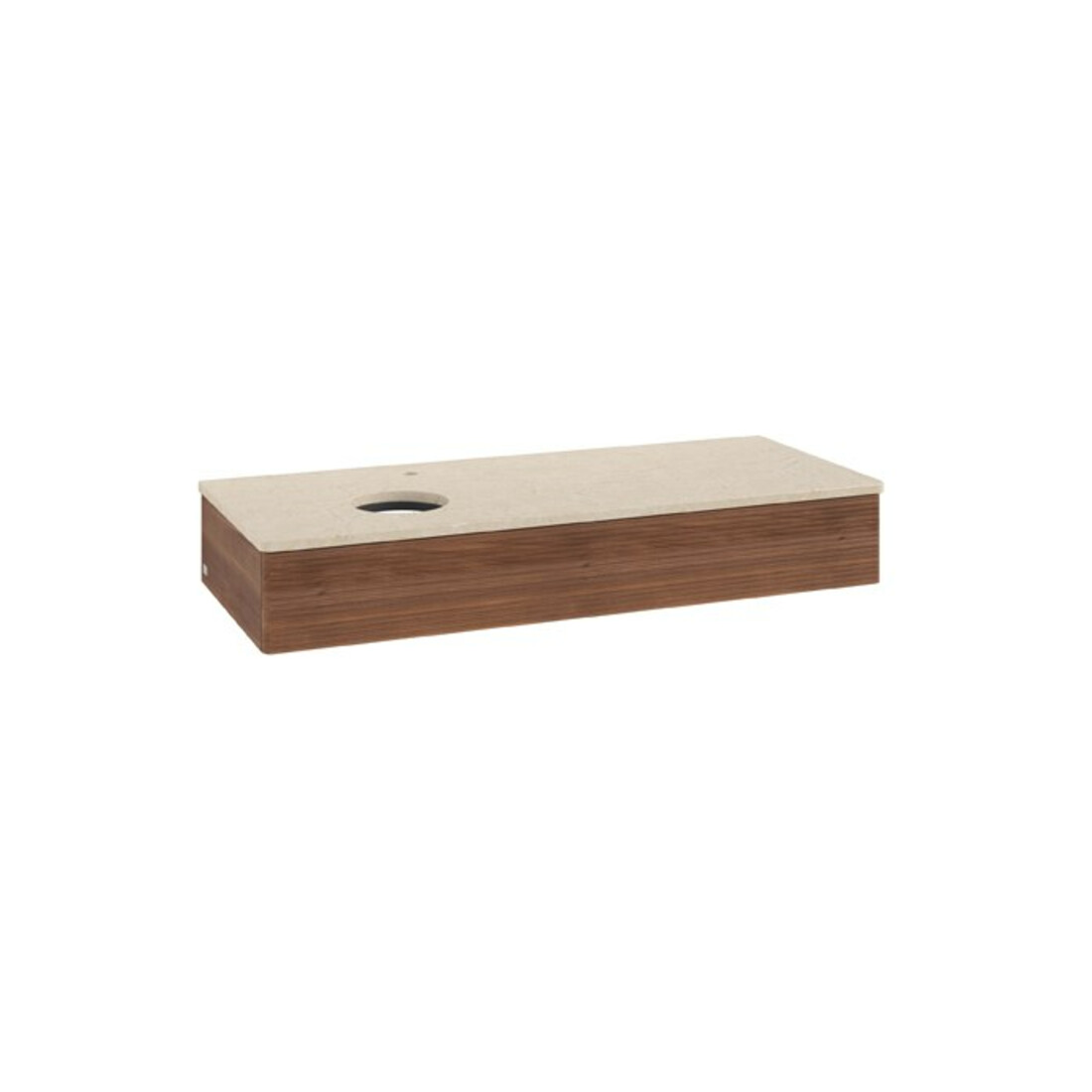 V&B Meuble sous-lavabo avec structure de façade Antao 120x19x50cm, HL, WBP botti., blanc noyer