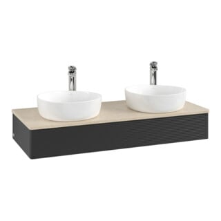 V&B Meuble sous lavabo avec structure de façade Antao 120x19x50cm, HL, WBP botti., bleu m Lac
