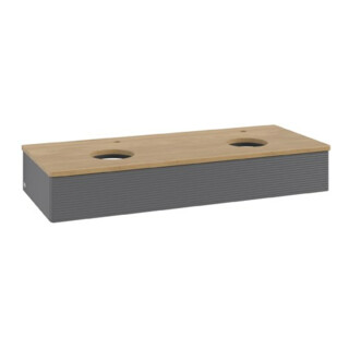 V&B Meuble sous lavabo avec structure de façade Antao 120x19x50cm, HL, WBP hon. Oa, A m Lac