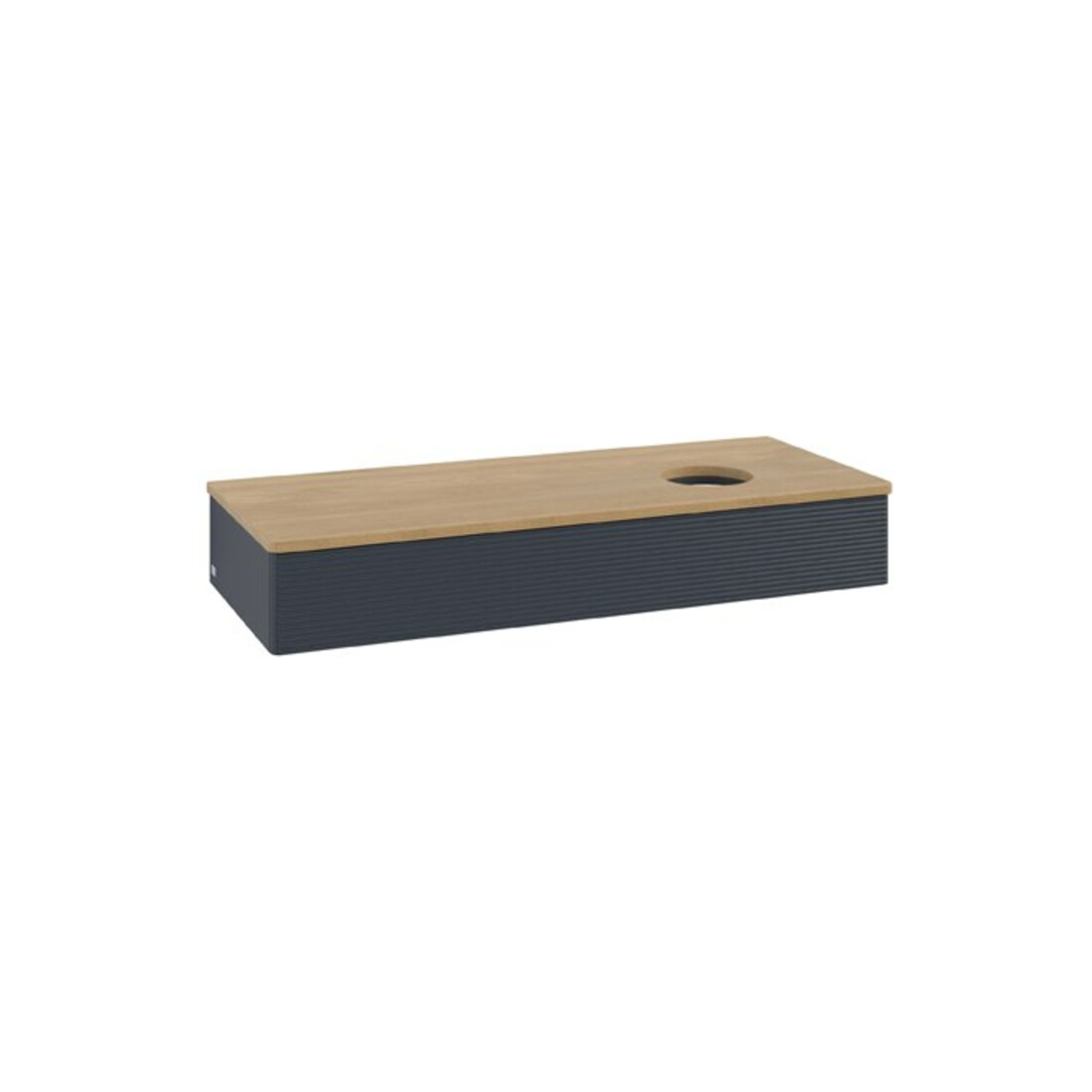 V&B Meuble sous-lavabo avec structure de façade Antao 120x19x50cm, WBP chêne hon. Oa, md bl. m Lac