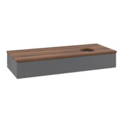 V&B Meuble sous-lavabo avec structure de façade Antao 120x19x50cm, WBP chêne sauvage, Anthracite m Lac-3