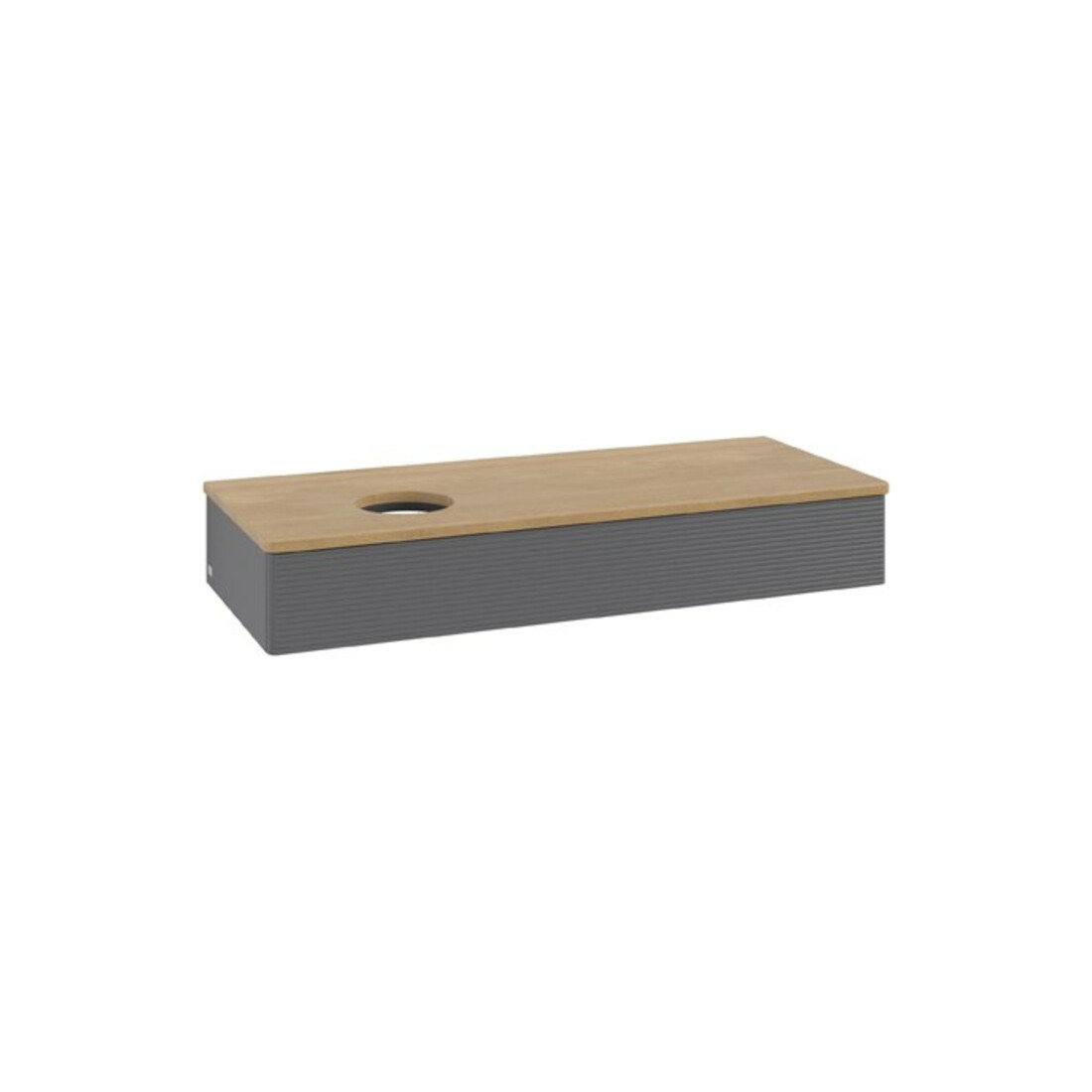 V&B Meuble sous lavabo avec structure de façade Antao 120x19x50cm, WBP hon. Oa, anthracite m Lac