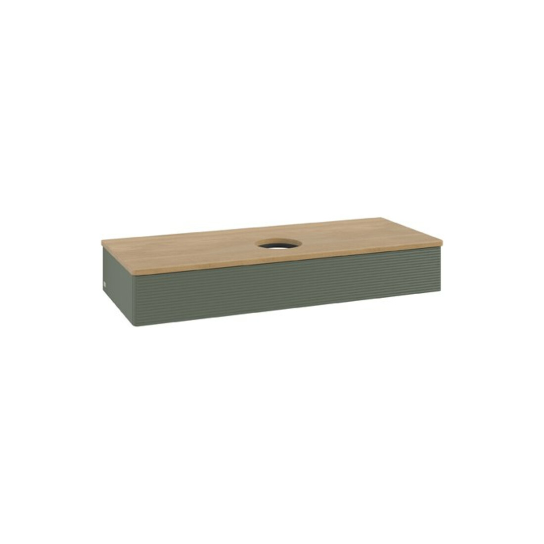 V&B Meuble sous lavabo avec structure de façade Antao 120x19x50cm, WBP hon. Oa, lea gre. m Lac