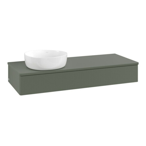 V&B Meuble sous-lavabo avec structure de façade Antao 120x19x50cm, WBP Lac, lea gre. m Lac
