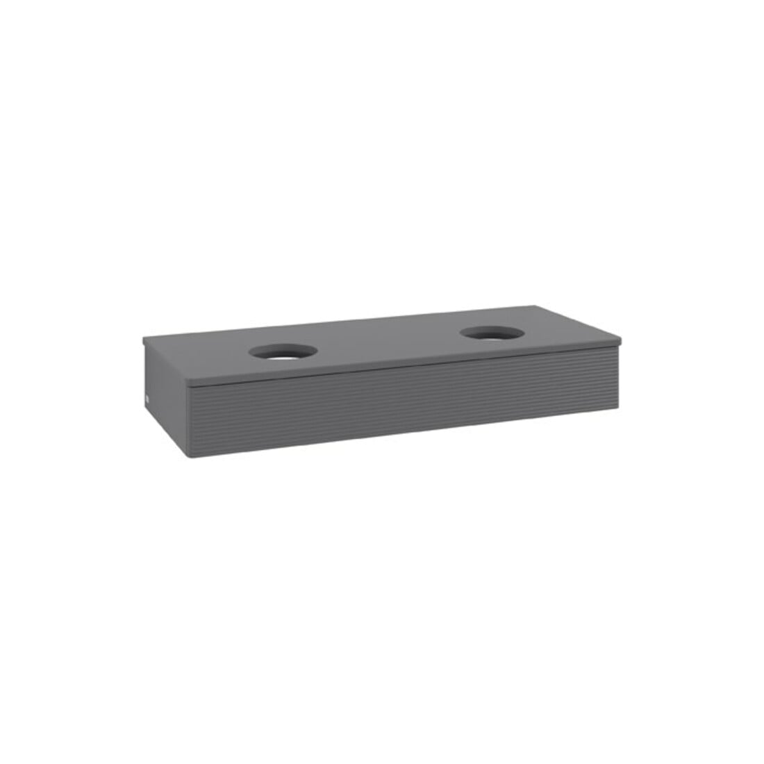 V&B Meuble sous lavabo avec structure de façade Antao 120x19x50cm, WBP Laqué, Anthracite m Laqué
