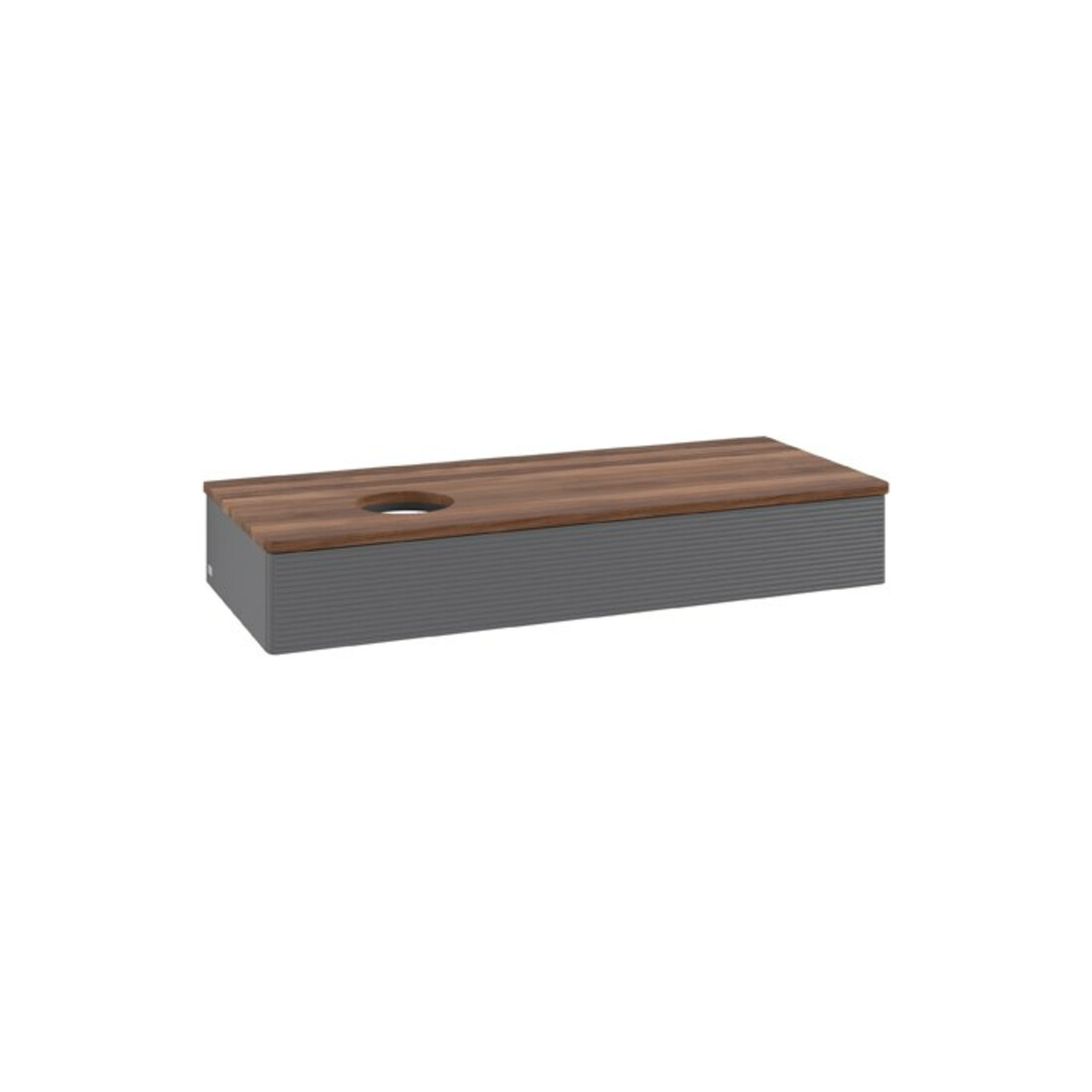 V&B Meuble sous lavabo avec structure de façade Antao 120x19x50cm, WBP w. wal, anthracite m Lac