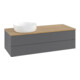 V&B Meuble sous lavabo avec structure de façade Antao 120x36x50 cm, WBP chêne hon. Oa, anthracite mat