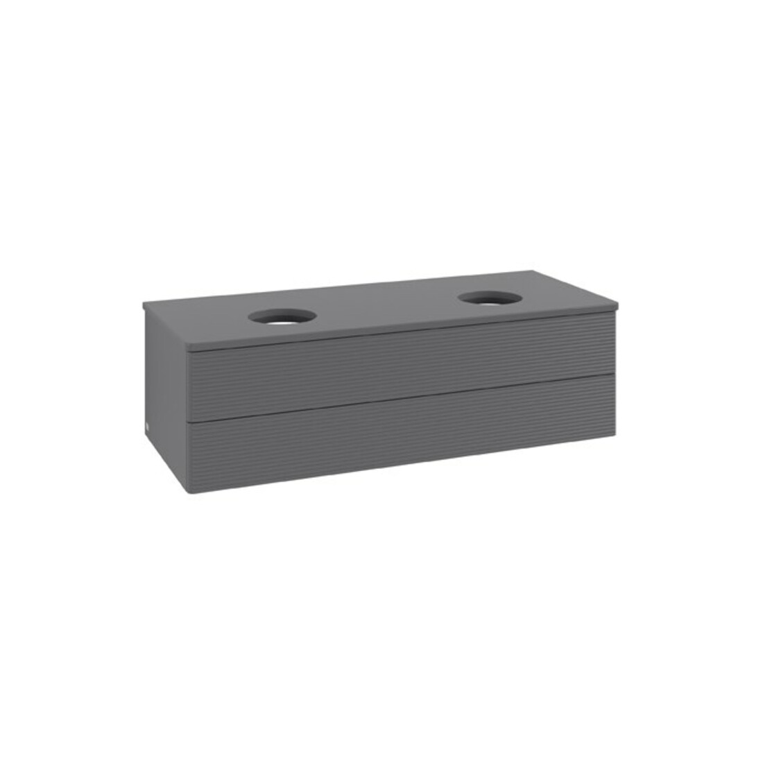 V&B Meuble sous-lavabo avec structure de façade Antao 120x36x50 cm, WBP Laqué, Anthracite m Laqué