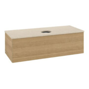 V&B Meuble sous-lavabo avec structure de façade Antao 120x36x50cm, couleur WBP botti., chêne miel