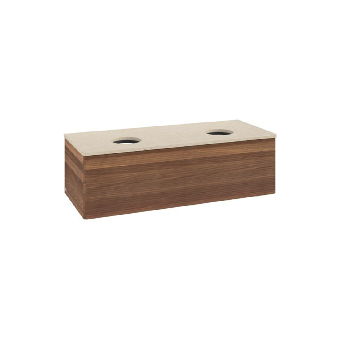 V&B Meuble sous lavabo avec structure de façade Antao 120x36x50cm, couleur WBP botti., noyer w.