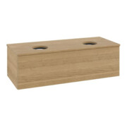 V&B Meuble sous-lavabo avec structure de façade Antao 120x36x50cm, couleur WBP chêne hon. Oa, chêne hon.-3