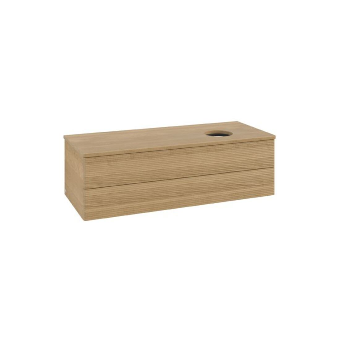 V&B Meuble sous-lavabo avec structure de façade Antao 120x36x50cm, couleur WBP chêne miel Oa, chêne miel