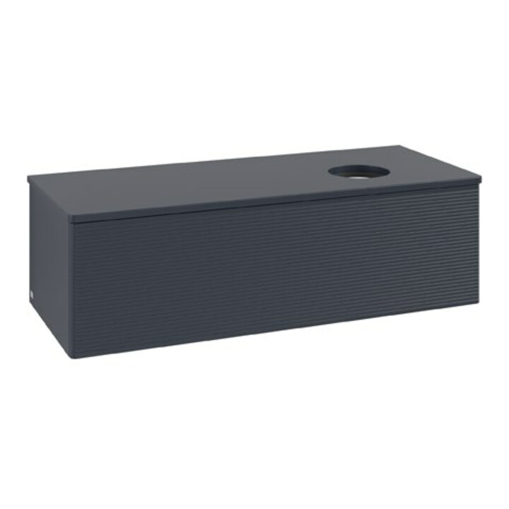 V&B Meuble sous-lavabo avec structure de façade Antao 120x36x50cm, couleur WBP Lac, avec Lac