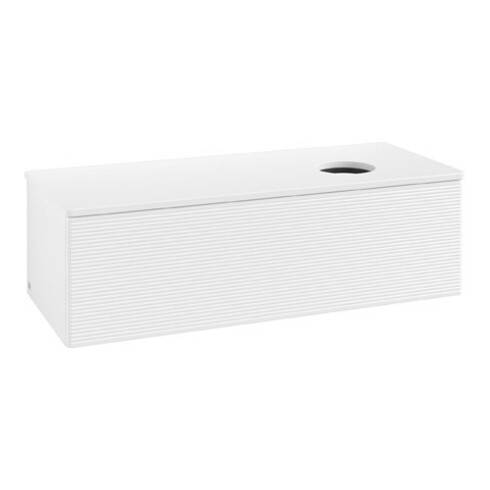 V&B Meuble sous lavabo avec structure de façade Antao 120x36x50cm, couleur WBP Lac, blanc avec Lac