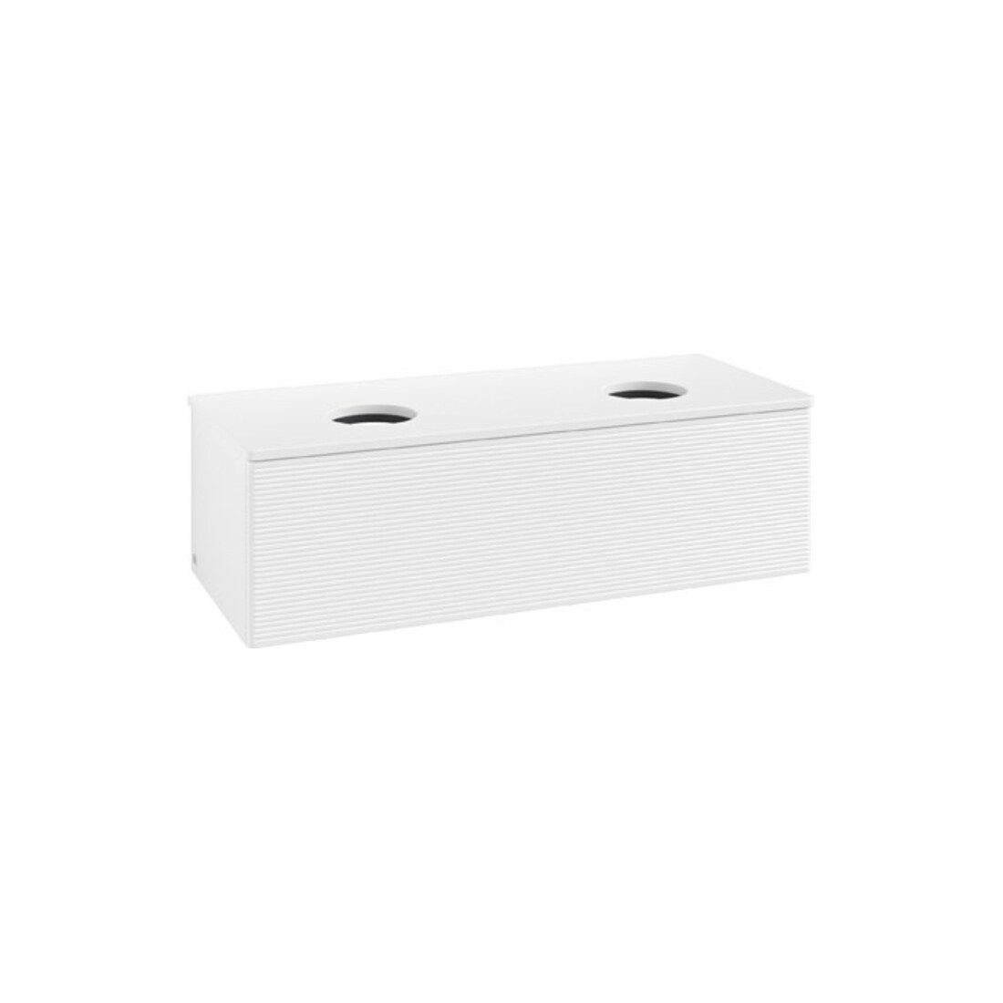 V&B Meuble sous lavabo avec structure de façade Antao 120x36x50cm, couleur WBP Lac, blanc avec Lac