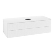 V&B Meuble sous lavabo avec structure de façade Antao 120x36x50cm, couleur WBP Lac, blanc avec Lac-4