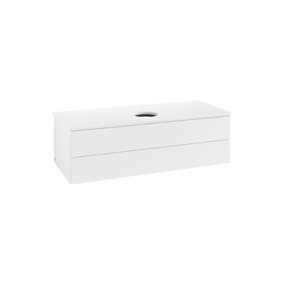 V&B Meuble sous lavabo avec structure de façade Antao 120x36x50cm, couleur WBP Lac, blanc avec Lac