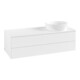 V&B Meuble sous-lavabo avec structure de façade Antao 120x36x50cm, couleur WBP Lac, blanc avec Lac-1
