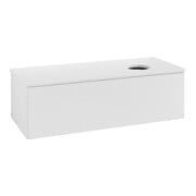 V&B Meuble sous lavabo avec structure de façade Antao 120x36x50cm, couleur WBP Lac, blanc brillant Lac-3