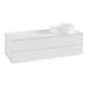 V&B Meuble sous-lavabo avec structure de façade Antao 120x36x50cm, couleur WBP Lac, blanc brillant Lac-1