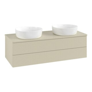 V&B Meuble sous-lavabo avec structure de façade Antao 120x36x50cm, couleur WBP Lac, si Gr m Lac