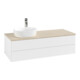 V&B Meuble sous-lavabo avec structure de façade Antao 120x36x50cm, HL, WBP botti., blanc mat avec Lac-3