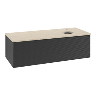 V&B Meuble sous lavabo avec structure de façade Antao 120x36x50cm, HL, WBP botti., bleu m Lac