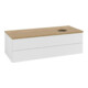 V&B Meuble sous lavabo avec structure de façade Antao 120x36x50cm, HL, WBP hon. Oa, blanc brillant Lac-3