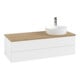 V&B Meuble sous lavabo avec structure de façade Antao 120x36x50cm, HL, WBP hon. Oa, blanc mat Lac-1