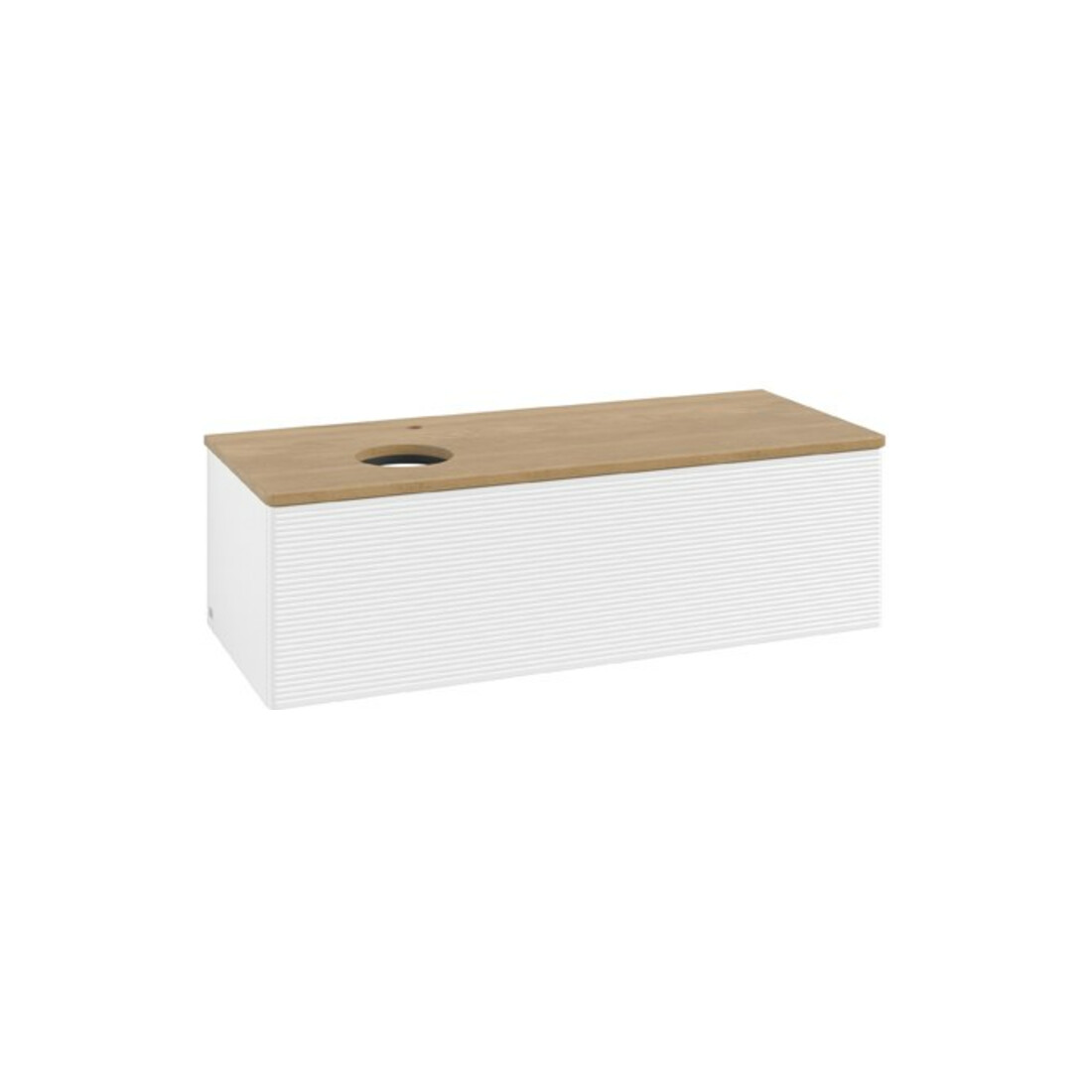 V&B Meuble sous lavabo avec structure de façade Antao 120x36x50cm, HL, WBP hon. Oa, blanc mat Lac