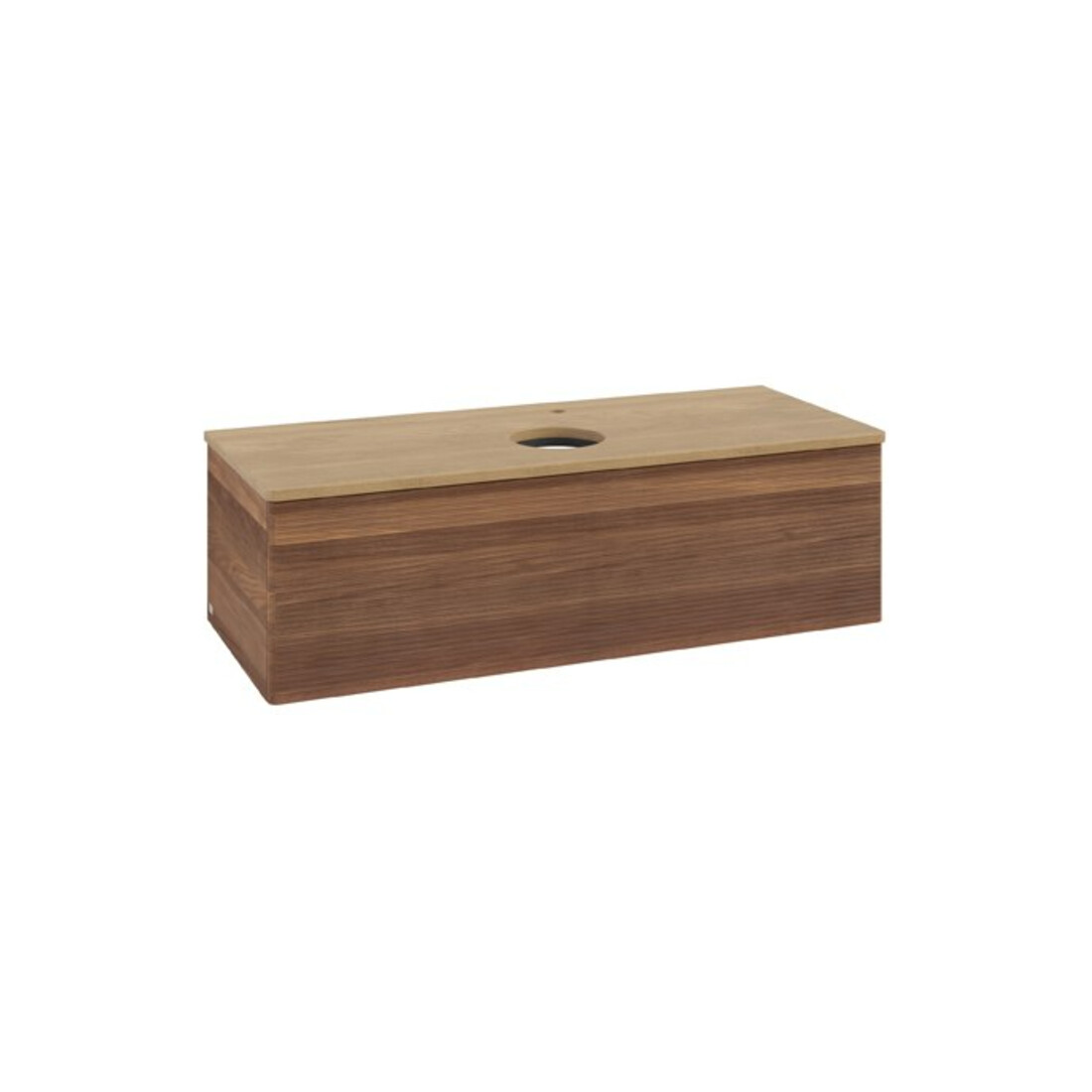V&B Meuble sous lavabo avec structure de façade Antao 120x36x50cm, HL, WBP hon. Oa, blanc wal