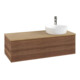 V&B Meuble sous lavabo avec structure de façade Antao 120x36x50cm, HL, WBP hon. Oa, blanc wal