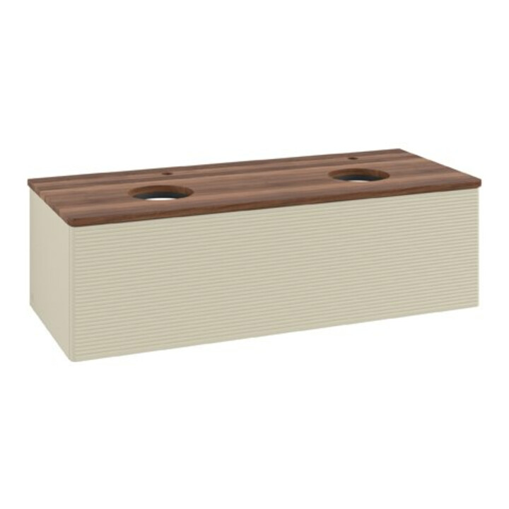 V&B Meuble sous lavabo avec structure de façade Antao 120x36x50cm, HL, WBP w. wal, si Gr m Lac