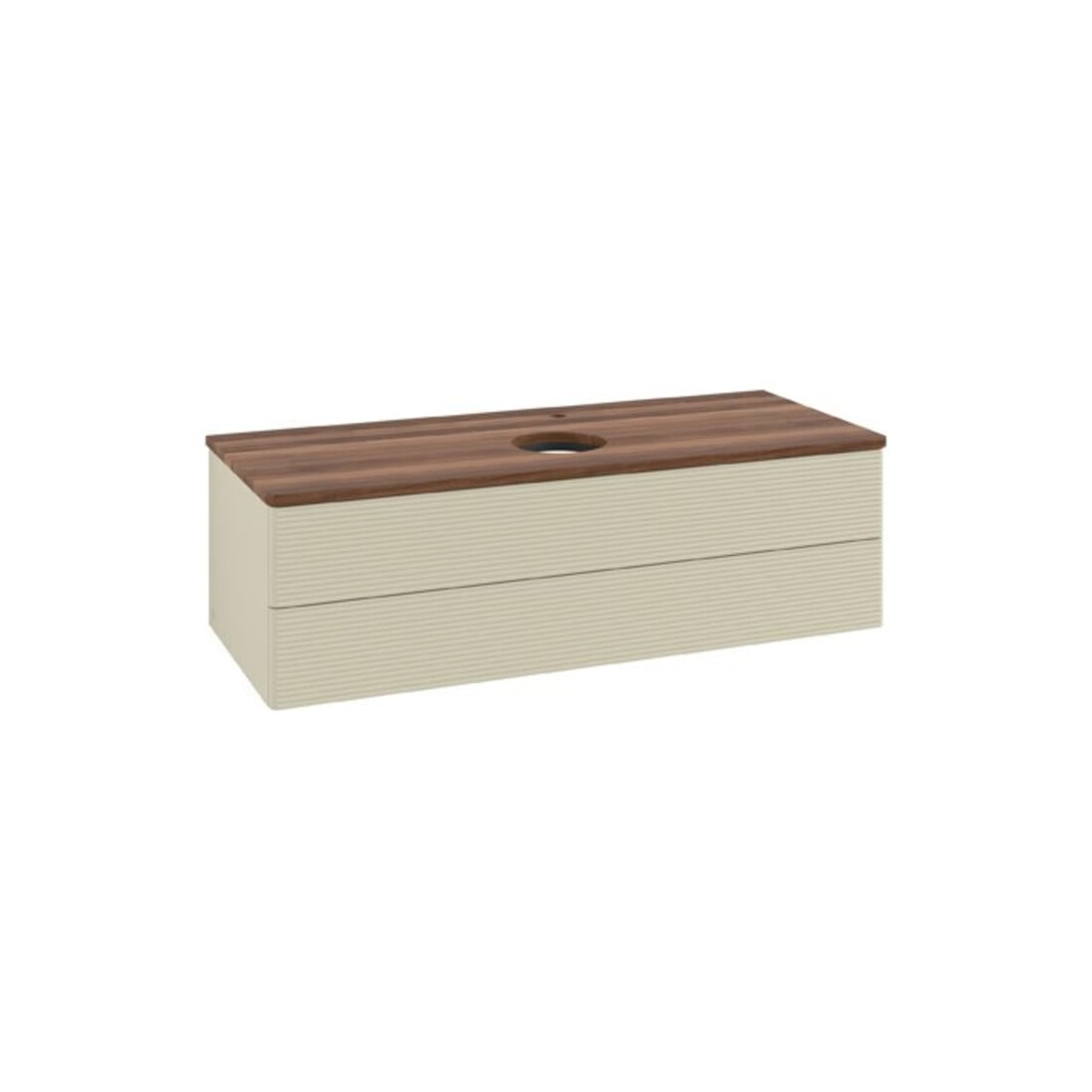 V&B Meuble sous-lavabo avec structure de façade Antao 120x36x50cm, HL, WBP w. wal, si Gr m Lac