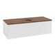 V&B Meuble sous lavabo avec structure de façade Antao 120x36x50cm, WBP blanc brillant-1