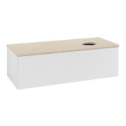 V&B Meuble sous lavabo avec structure de façade Antao 120x36x50cm, WBP botti., blanc brillant Lac