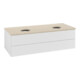 V&B Meuble sous-lavabo avec structure de façade Antao 120x36x50cm, WBP botti., blanc brillant Lac