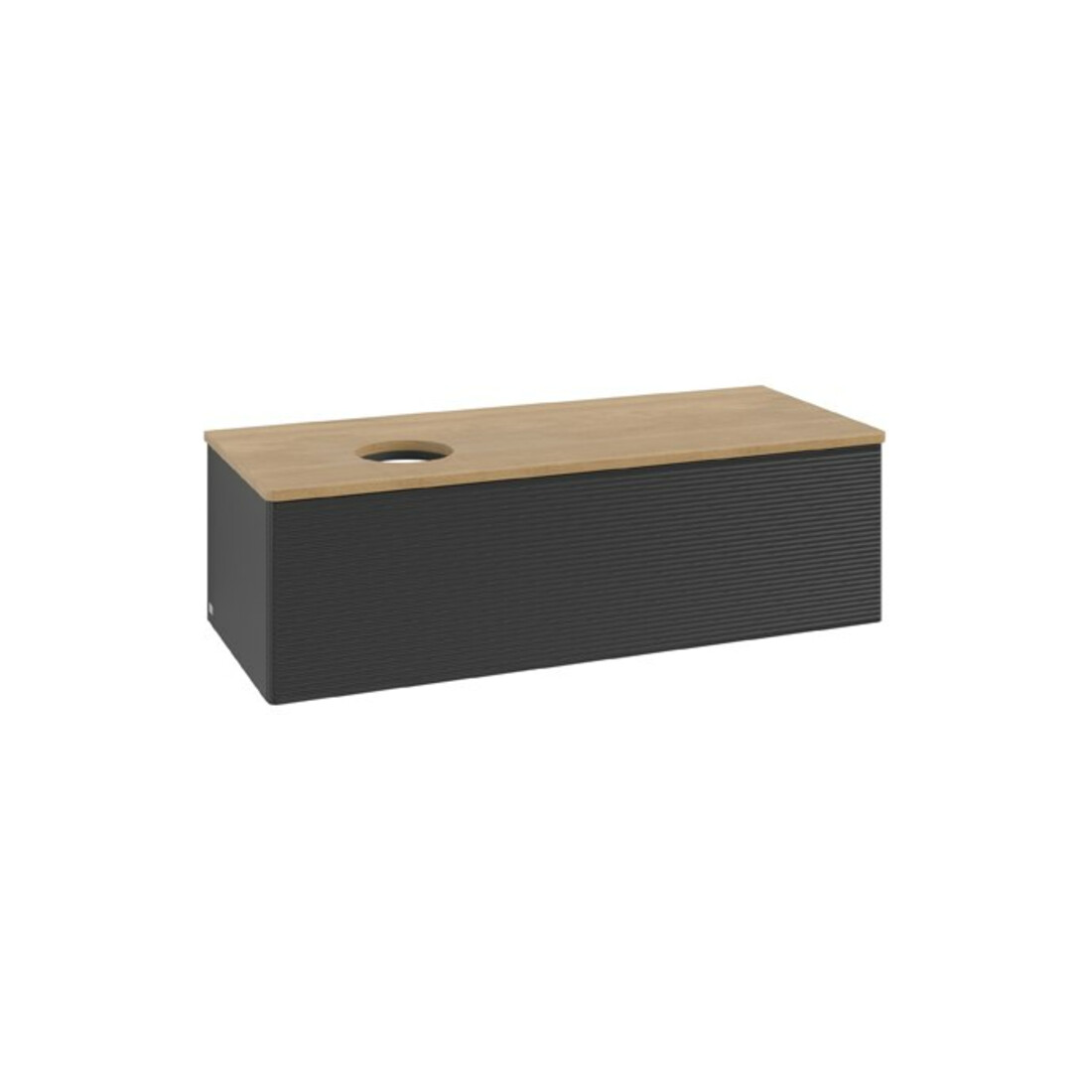 V&B Meuble sous lavabo avec structure de façade Antao 120x36x50cm, WBP hon. Oa, bleu m Lac