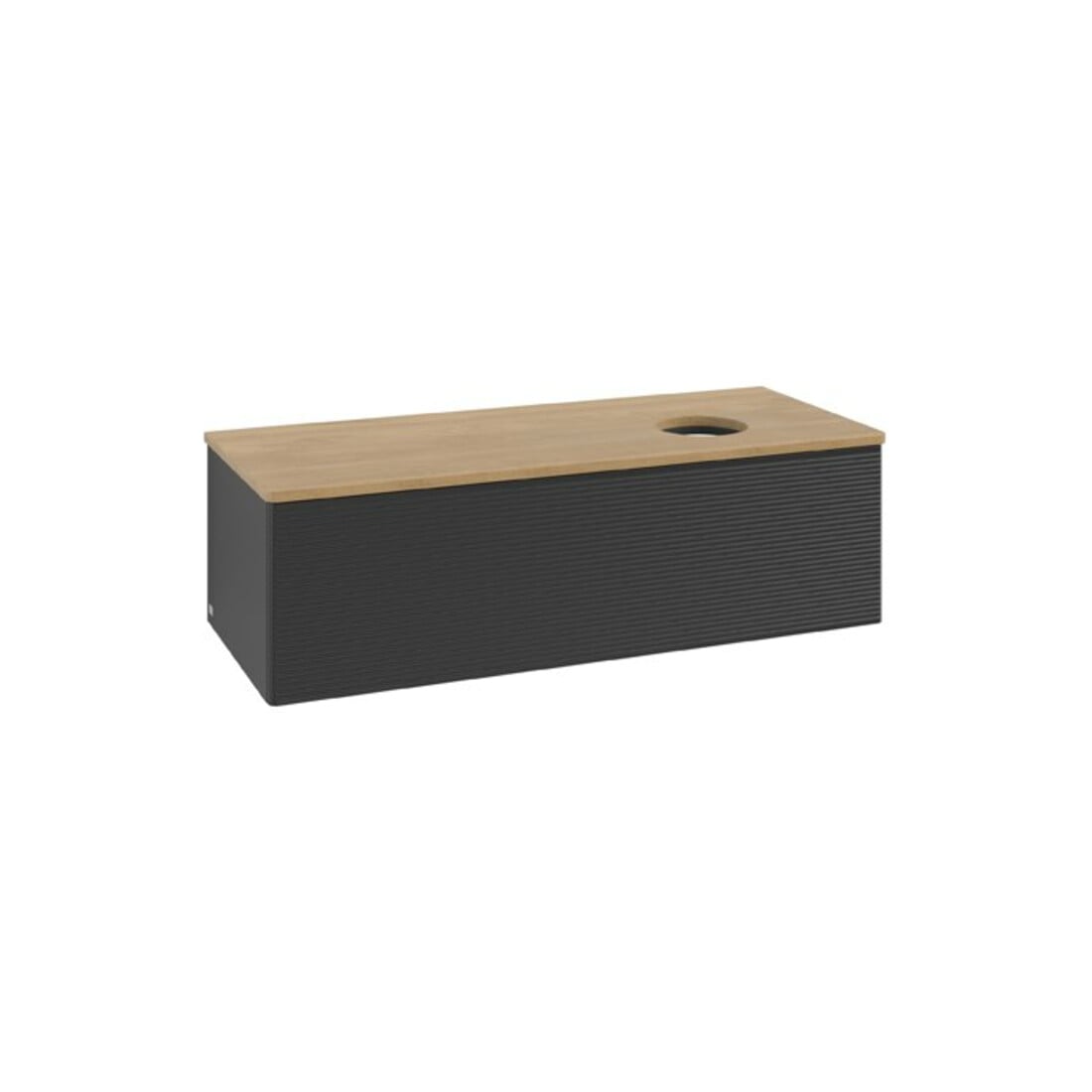 V&B Meuble sous lavabo avec structure de façade Antao 120x36x50cm, WBP hon. Oa, bleu mat Lac
