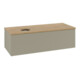 V&B Meuble sous lavabo avec structure de façade Antao 120x36x50cm, WBP hon. Oa, gris moyen mat Lac-1