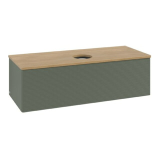 V&B Meuble sous-lavabo avec structure de façade Antao 120x36x50cm, WBP hon. Oa, lea gre. m Lac