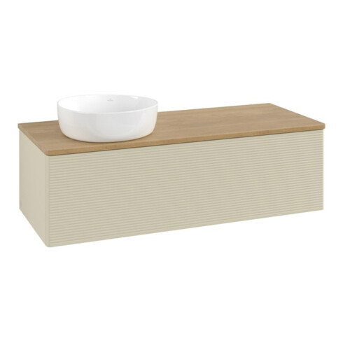 V&B Meuble sous lavabo avec structure de façade Antao 120x36x50cm, WBP hon. Oa, si Gr m Lac