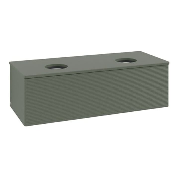 V&B Meuble sous lavabo avec structure de façade Antao 120x36x50cm, WBP Lac, lea gre. m Lac