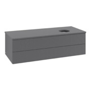 V&B Meuble sous lavabo avec structure de façade Antao 120x36x50cm, WBP Laqué, Anthracite m Laqué