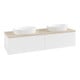 V&B Meuble sous lavabo avec structure de façade Antao 160x36x50cm, couleur WBP botti., blanc mat Lac-1