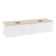V&B Meuble sous lavabo avec structure de façade Antao 160x36x50cm, couleur WBP botti., blanc mat Lac