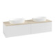 V&B Meuble sous-lavabo avec structure de façade Antao 160x36x50cm, WBP botti., blanc brillant Lac-1