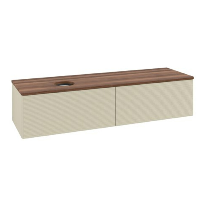 V&B Meuble sous lavabo avec structure de façade Antao 160x50 cm, couleur WBP blanc, si Gr m Lac