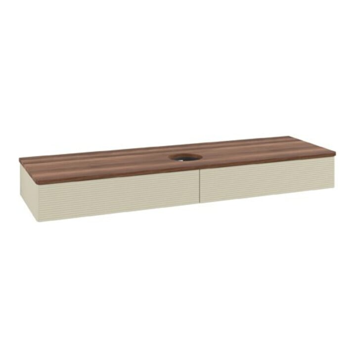 V&B Meuble sous-lavabo avec structure de façade Antao 160x50 cm, couleur WBP blanc, si Gr m Lac